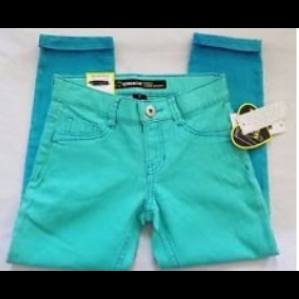 Girls Jordache Roll Cuff Ankle Super Skinny Pants
